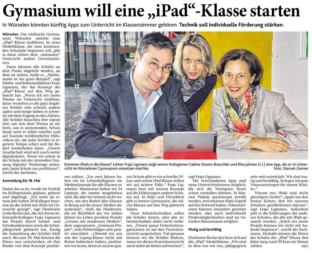 AN/AZ-Artikel: iPad-Klasse